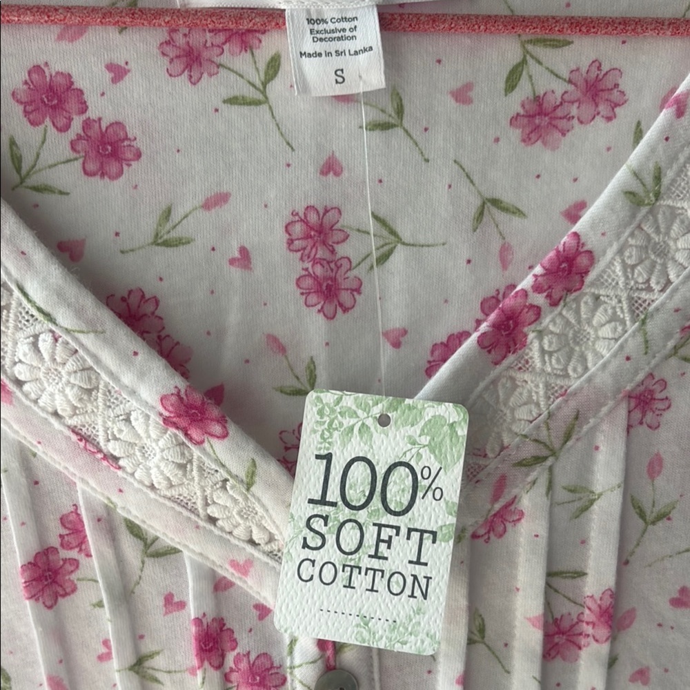Carole Hochman White and Pink Pajamas‎ Size S - Picture 3 of 11